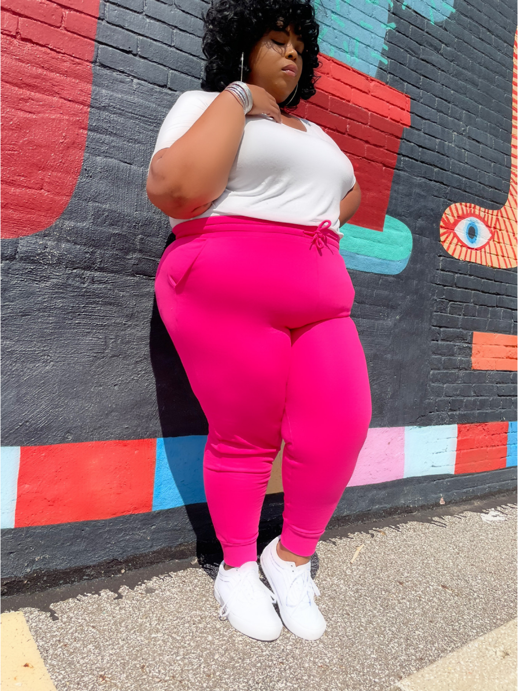 Comfy Curves Sweatpants-Pink – Curvy Girl Dreams Boutique