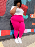 "Comfy Curves" Sweatpants-Pink